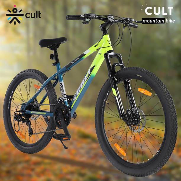 Cultsport by Cult Dauntless Cycles for Men with Shimano Geared & Dual Disc Brake MTB Bike 26 T (inch) Road Cycle