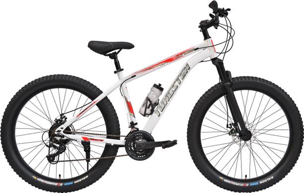TUNGSTEN ATOM PRO 21 SPEED|geared|SEMI FAT BIKE|FRONT SUSPENSION|DUAL DISC 26 T (inch) Mountain Cycle