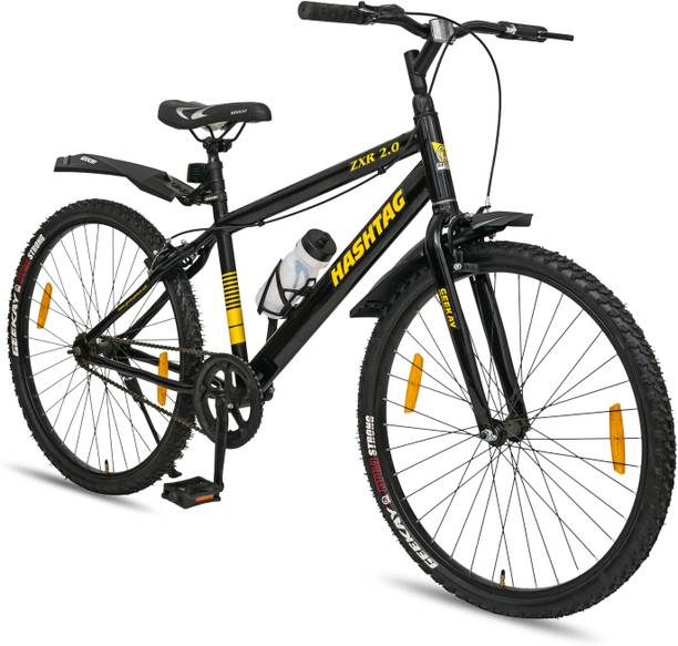 TYKE TRAILS Geekay Hashtag ZXR 2.0 26T Single Speed Cycle black 26 T (inch) Hybrid Cycle/City Bike