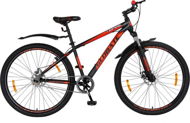 Kross Nspire-S 24T Single Speed Unisex Mountain Bike 34.3 Cm Frame - Matt Black Orange 24 T (inch) Mountain Cycle
