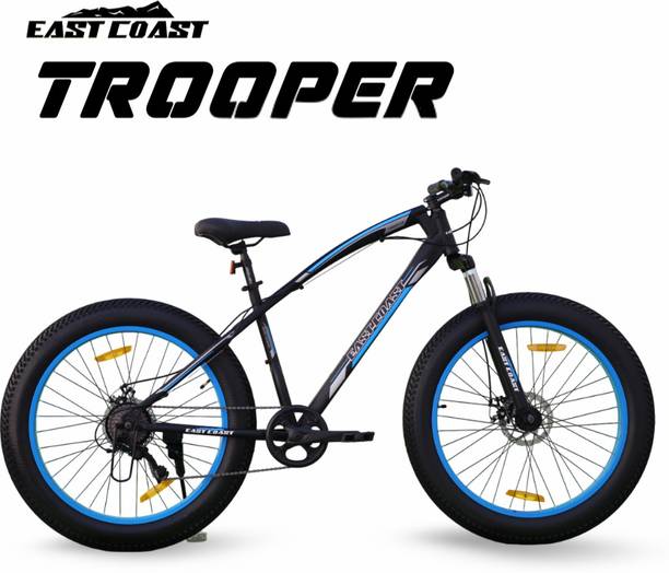 EAST COAST Trooper 26T Fat Bike Cycle for Men with Dual Disc Brake 26 T (inch) Fat Tyre Cycle