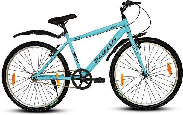 PLUTUS Sleek Road Bike Age-12+ with V-Brake Single Speed (Sea-Green) 26 T (inch) Hybrid Cycle/City Bike