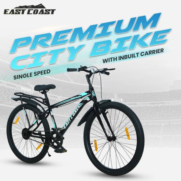 EAST COAST Premium City Bike/cycle 26t with Inbuilt Carrier 26 T Road Cycle