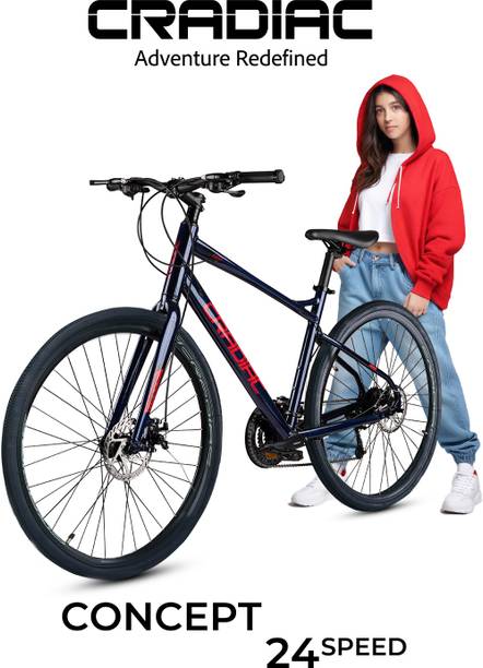 CRADIAC CONCEPT 24 SPEED HYBRID | 700*35C T | DUAL DISC | FULLY FITTED 700C T (inch) Hybrid Cycle/City Bike