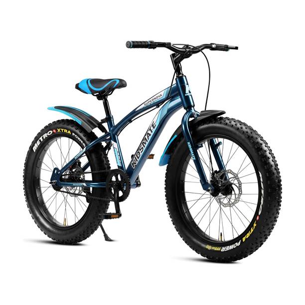 Kidsmate Supernva 2.0 Semi Fat Tire Cycle for Kids (7–10 Yrs) Dual Disc Brake,Rigid Fork 20 T (inch) Road Cycle