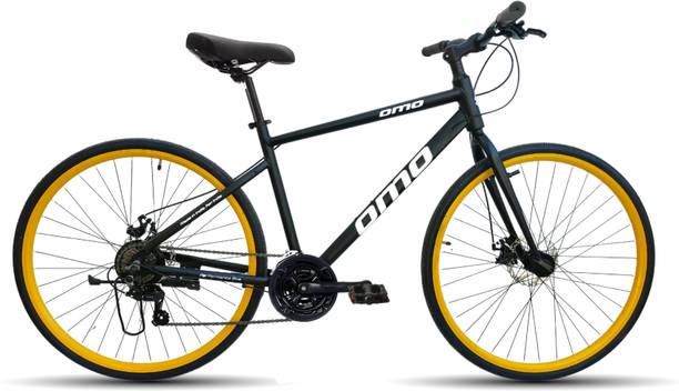 OMO Hampi Ace 21s Shimano Gear | Alloy Frame | Rigid Fork 26 T (inch) Hybrid Cycle/City Bike