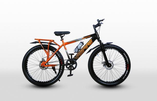 ModernCycle MODERN Vampire 26T Chrome Carbon DUAL DISC Bicycle with Front Suspension 26 T (inch) Road Cycle