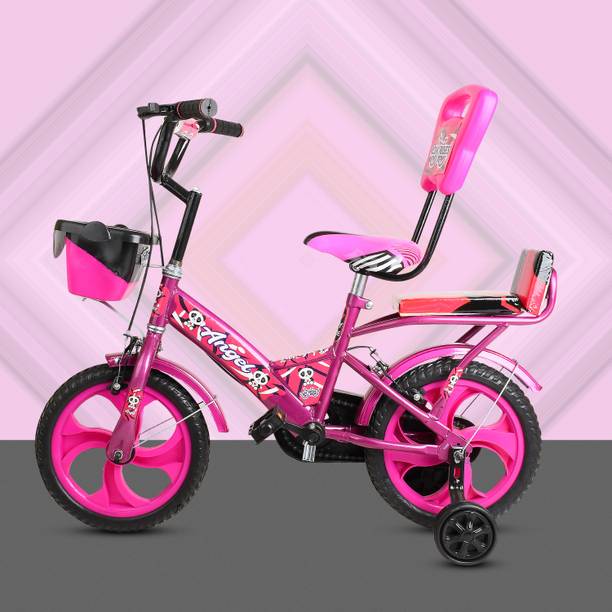 Lsn rides ANGEL 14T PVC RIM D/GADDI CARRIER PINK CYCLE FOR KIDS 14 T (inch) BMX Cycle