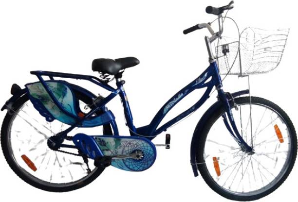 HERO Eliza Miss India Sports Bicycle Carrier Basket 85% Assembled 24 T Hybrid Cycle/City Bike