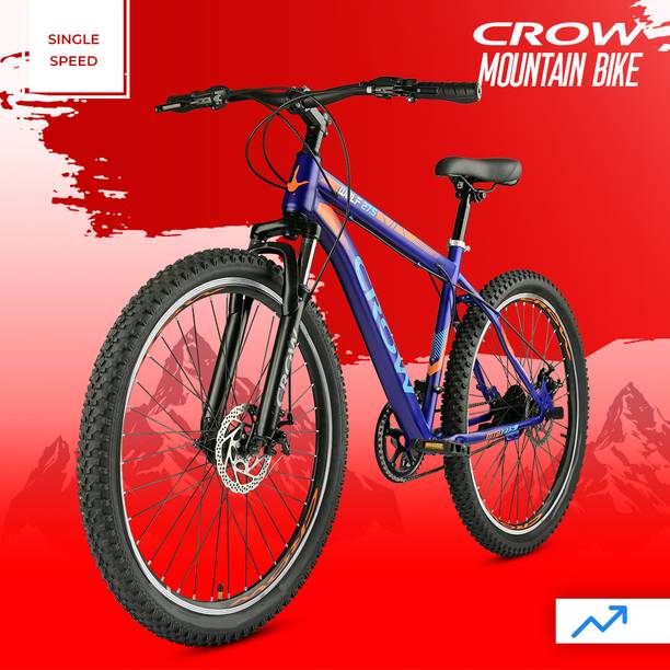 Crow WOLF SINGLE | FULLY FITTED | NON-GEARED | MTB | FRONT SUSPENSION | DUAL DISC 27.5 T माउंटेन साइकिल
