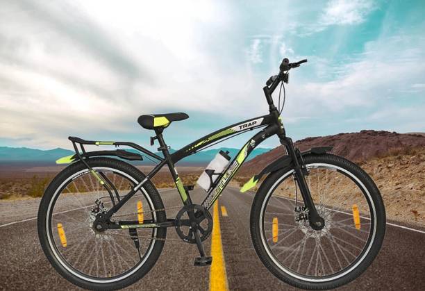 rootline Trap 7020 IBC 26T black with green Color Front Shocker Double Disk 26 T (inch) Mountain Cycle