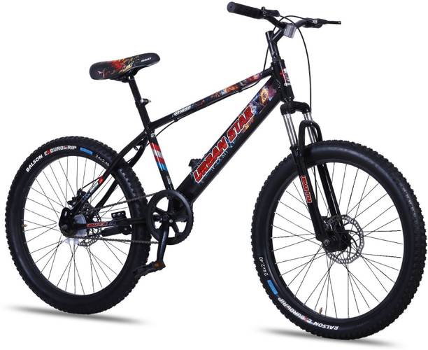 Urban Star GHOST | 24T MTB | SINGLE SPEED | DUAL DISC | FRONT SUSP | SEMI FITTED | 9-13 AGE 24 T (inch) Mountain Cycle