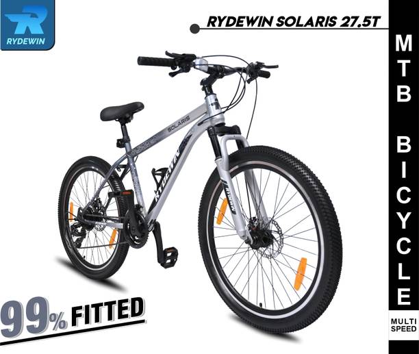 RYDEWIN SOLARIS 99% Fitted Multi-Speed Front Suspension Dual Disc Brake Premium Bicycle 27.5 T (inch) Mountain Cycle