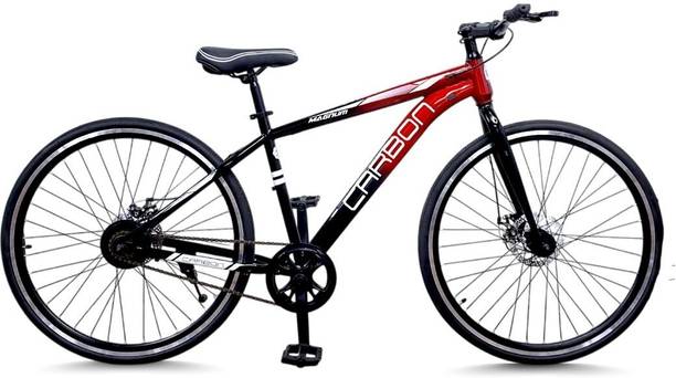 CarbonBike MAGNUM SINGLE SPEED | FULLY FITTED | NON-GEARED | FRONT RIGID FORK | DUAL DISC 700C T (inch) Hybrid Cycle/City Bike