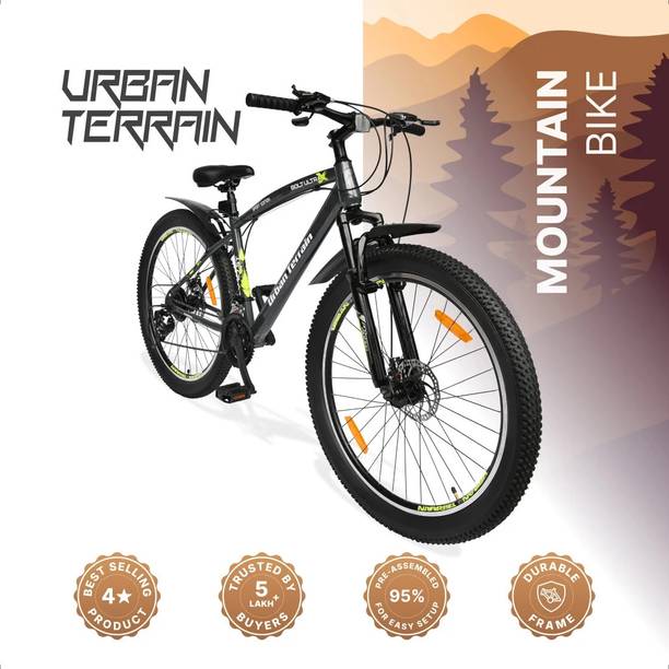 Urban Terrain Shimano Geared Cycles for Men with Dual Disc Brake MTB Bolt Ultra 27.5 T (inch) Road Cycle