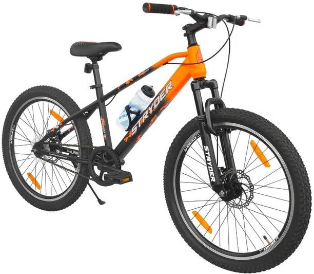STRYDER 24" Magnet Single Speed Bicycle With Disc Brake & Front Suspension | 24 T (inch) Mountain Cycle