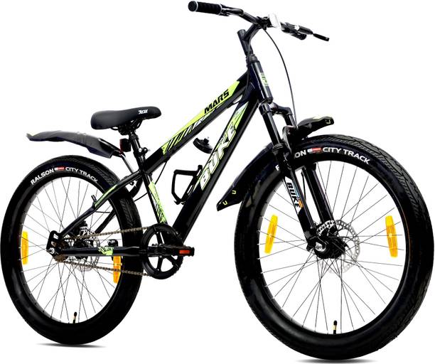 AVON MARS 24T Fat Tyre MTB Cycle for Boys with Dual Disc Brake 85% Pre Fitted Hybrid 24 T (inch) Mountain Cycle