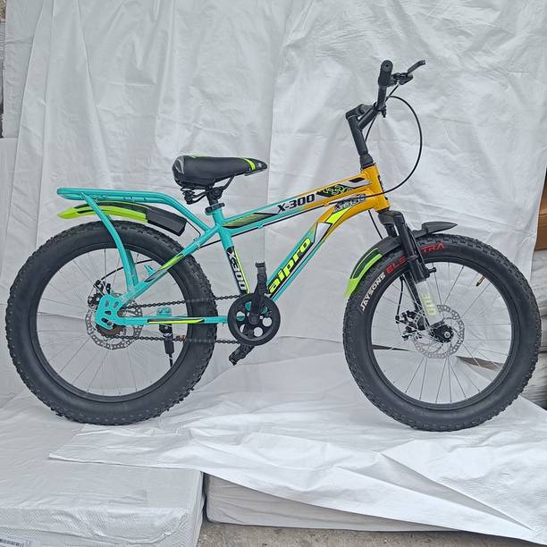 Xaipro 20T MAX300 SKY-YELLOW DOUBLE DISC FRONT SHOCKER BICYCLE FOR KIDS 20 T (inch) BMX Cycle