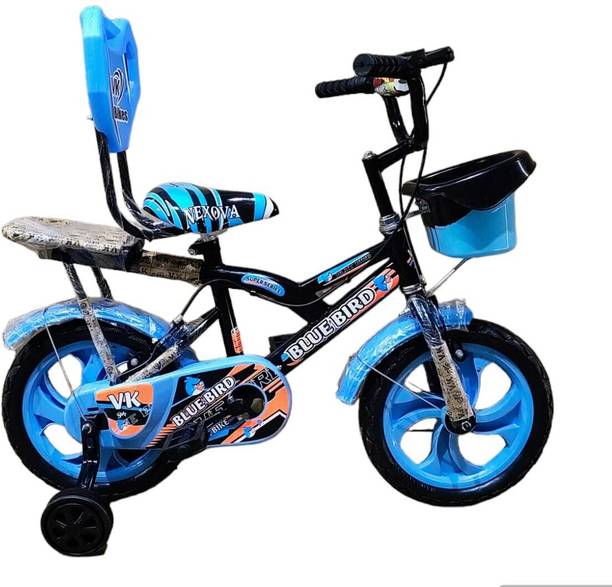 NEXOVA 14T V.K ROCY CARRIER PVC Mud.(SKY-BLUE) FOR 3 TO 4 YEARS CHILD 14 T BMX Cycle