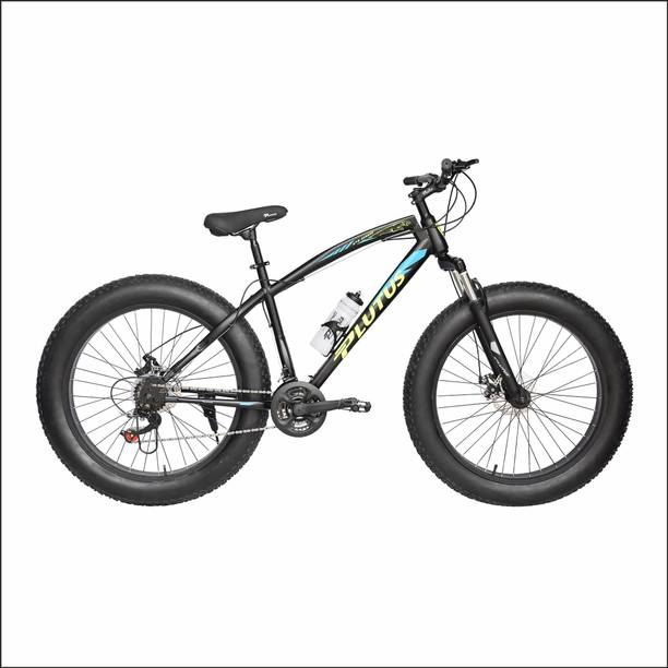 PLUTUS Jaguar Fat-Bike Age-12+ with Dual Disc Brake, Multi Speed (Blue) 26 T (inch) Fat Tyre Cycle