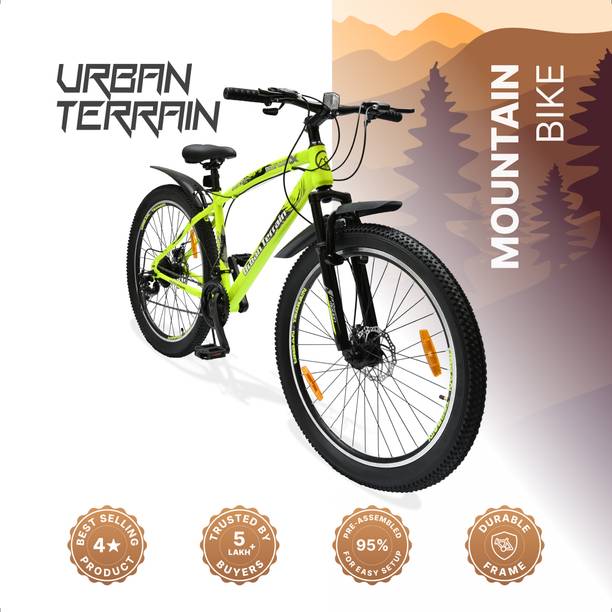 Urban Terrain Shimano Geared 27.5T Cycles for Men with Dual Disc Brake MTB Bolt Ultra 27.5 T (inch) Road Cycle