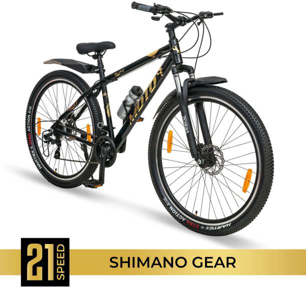 VESCO Moto Black with Shimano Gear MTB 29 T Mountain Cycle