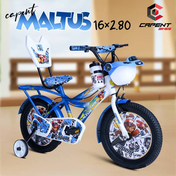 CAPENT Maltus Blue Bicycle for kids 4 to 7 Years Boys and Girls 16T inches 16 T (inch) Road Cycle