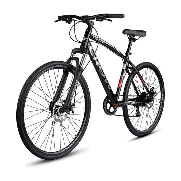 Crow SPEEDLINER 7 SPEED|geared| FRONT SUSPENSION|DUAL DISC|HYBRID|700C 700C T (inch) Hybrid Cycle/City Bike