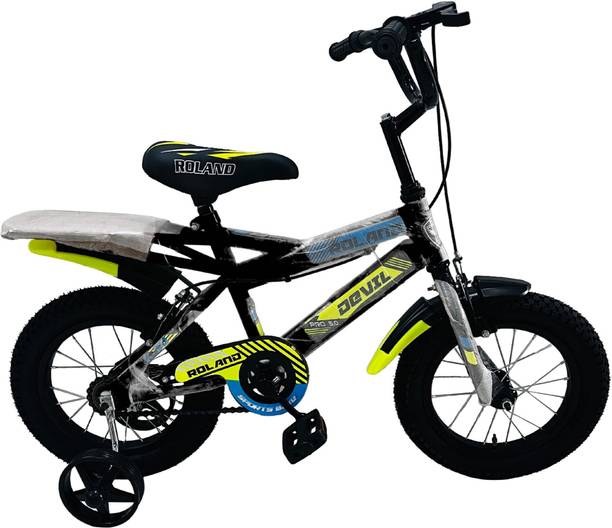Shweta Roland Cycle 13" BMX,Steel Rim,Bold Tyre Ideal for 5-7 years Kids 14T Black 16 T (inch) Road Cycle