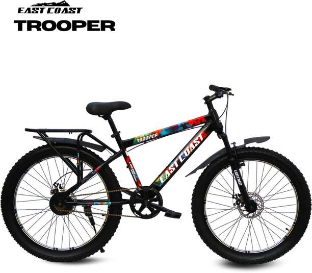 EAST COAST TROOPER 26T Semi Fat Tire Cycle With inbuilt Carrier 26 T (inch) Mountain Cycle