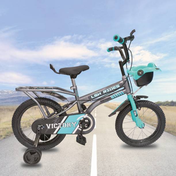 Lsn rides 16T VICTORY SEAGREEN M RIM BICYCLE FOR KIDS 90% ASSEMBLED BICYCLE TRAINING WHEEL 16 T (inch) BMX Cycle