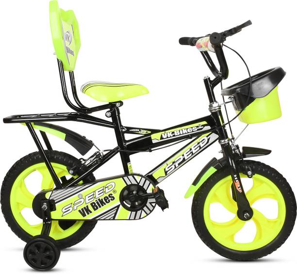 VK BIKES BICYCLE 14T SPEED EDITION (GREEN) FOR 2 TO 4 YEAR KIDS BABY 14 T (inch) BMX Cycle