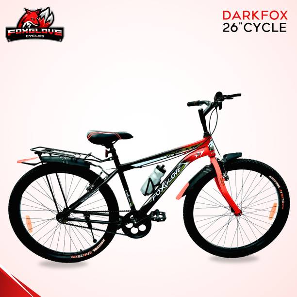 FOXGLOVE DARKFOX 26 INCHES DUAL COLOUR IN V BRAKE TYRE TUBE BICYCLE FOR AGE 10 PLUS YRS 26 T (inch) Road Cycle