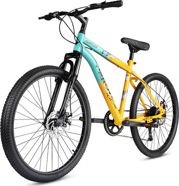 Crow HUSTLER 7 SPEED | DUAL DISC | FRONT SUSPENSION | FULLY FITTED 26 T (inch) Mountain Cycle