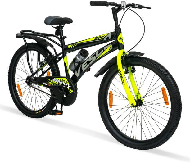 VESCO ENVY City Bike/cycle with Inbuilt Carrier for Boys/Men 26 T Road Cycle