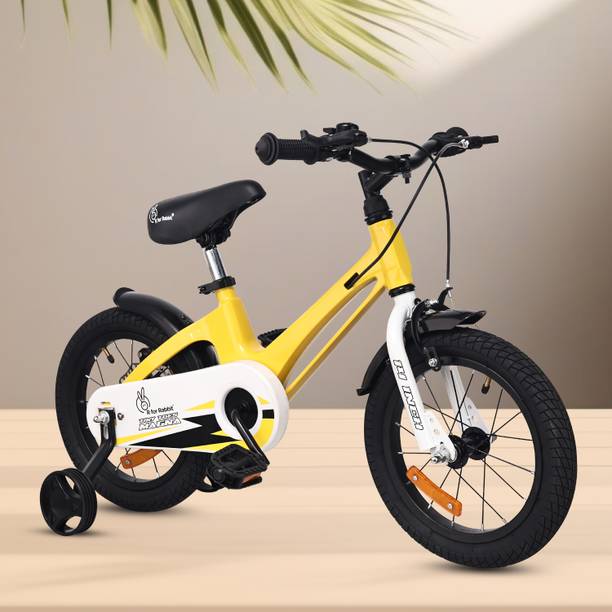 R for Rabbit Tiny Toes Magna 14 Inch Bicycle for Kids 3-5 years | Magnesium, Lightweight 14 T (inch) Road Cycle