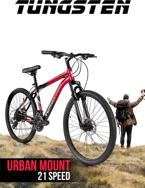 TUNGSTEN URBAN MOUNT 21 SPEED|geared|FRONT SUSPENSION|DUAL DISC 27.5 T (inch) Mountain Cycle