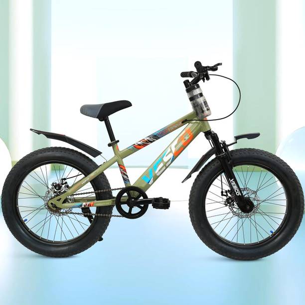 VESCO Torque 20T Premium Kids Cycle | Front Suspension, Disc Brakes, Semi Fat Tyre 20 T (inch) Fat Tyre Cycle