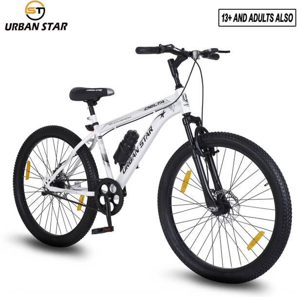 Urban Star DELTA 26T MTB Bicycle without Gear Single Speed with FS DD Brake - WHITE 26 T (inch) Mountain Cycle