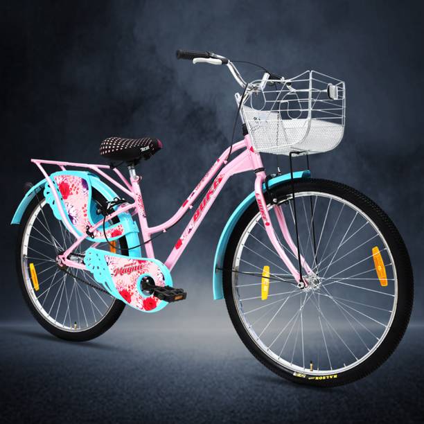 AVON MAGNA 26T Cyclefor Girls & Women with Carrier and Front Basket & Side Dash Guard 26 T (inch) Road Cycle