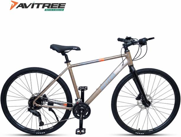 Avitree Hybrid Bicycle with Rigid Fork and Shimano CUES 9*2 Alloy Frame 700C Wheel 700C T (inch) Hybrid Cycle/City Bike