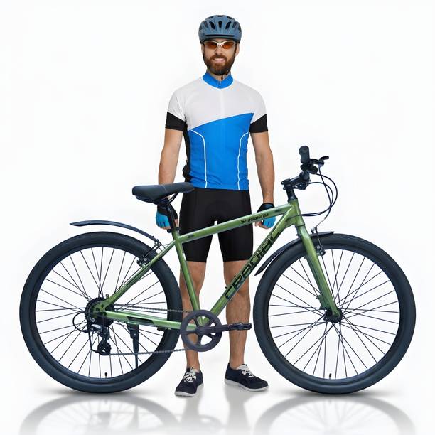CRADIAC SHADOWFAX 8 SPEED CASSETTE|FRONT RIGID FORK| V BRAKE|SHIMANO GEARS 700C T (inch) Hybrid Cycle/City Bike