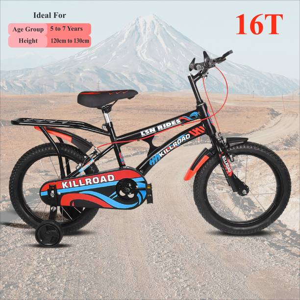 xaipro plus 16T KILLROAD | 4-7 Years Kids | Premium Quality |Semi Assembled |Red color 16 T Road Cycle