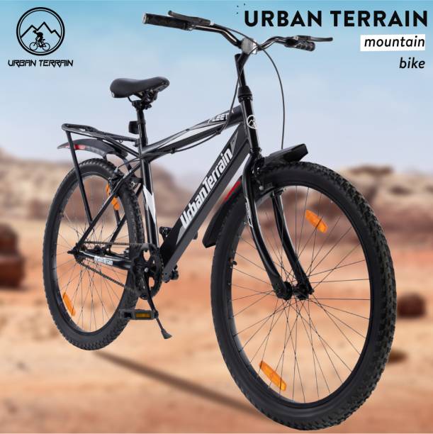 Urban Terrain FLEETIBC26TGREY Mountain Bike with Cycling Event & Ride Tracking App 26 T Road Cycle