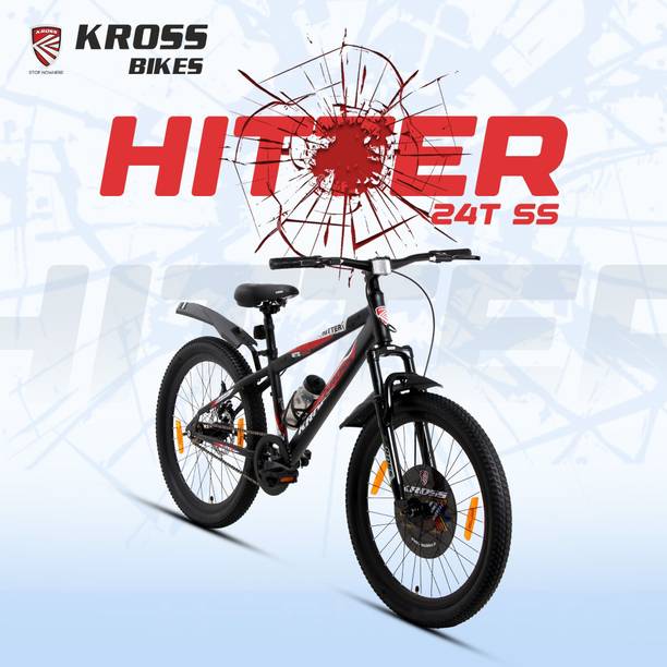 Kross Hitter 24T Mountain Bike with Dual Disc Brakes, Suspension Fork 24 T (inch) Mountain Cycle