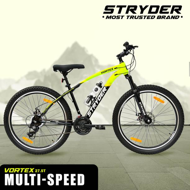 STRYDER 27.5" Vortex 21 Speed with Disc Brakes & Front Suspension | 27.5 T (inch) Mountain Cycle