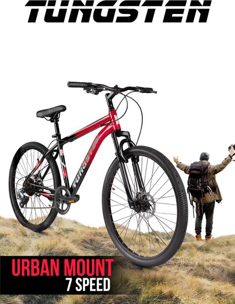TUNGSTEN URBAN MOUNT 7 SPEED | DUAL DISC | FRONT SUSPENSION | FULLY FITTED 27.5 T (inch) Mountain Cycle