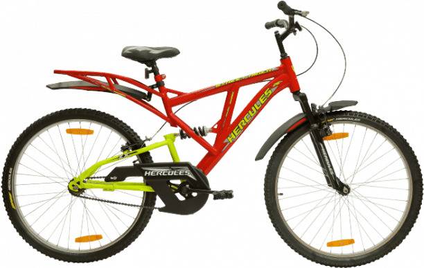 HERCULES STREET RIDER ZX IBC |Dual SUSPENSION |Power Brakes |Wheel Size 24 T