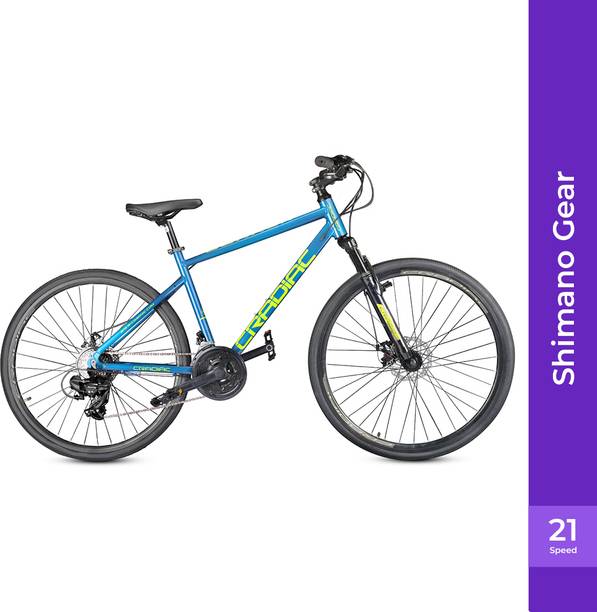 CRADIAC GUNNER 21 SPEED | FRONT SUSPENSION | 6061 ALLOY FRAME | DUAL DISC 700C T (inch) Hybrid Cycle/City Bike