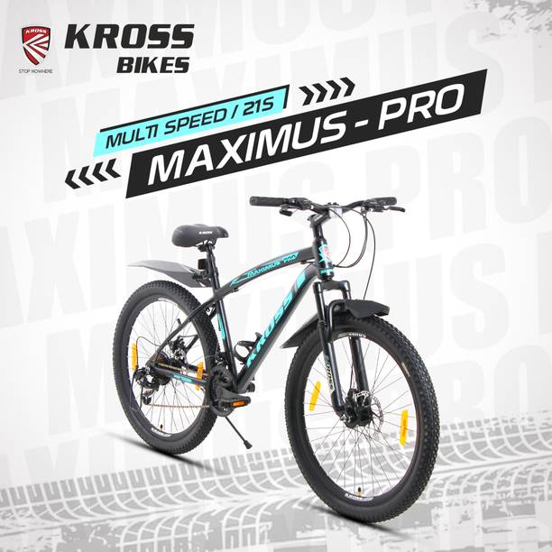 Kross Maximus Pro–21 Speed, Suspension Fork, Dual Disc Brakes, Alloy Rims, Steel Frame 26 T (inch) Mountain Cycle